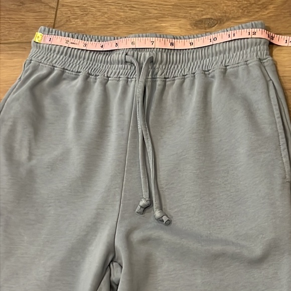 Back In The Saddle Blue Wide-Leg Sweatpants w/ White Western Geometric Design - Picture 6 of 11